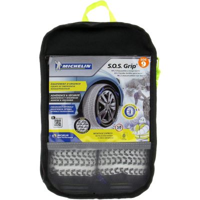 MICHELIN 008409 SOS Grip Chaussettes à Neige Textile, 9