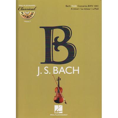 Partitions classique HAL LEONARD BACH J.S. - CONCERTO EN LA MINEUR BWV 1041 + CD - VIOLON Violon