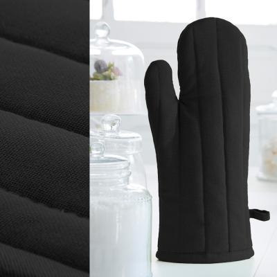 Gant et manique noir Réglisse