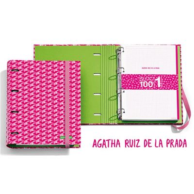 Agatha Ruiz de la Prada Carpeblock A4 + gomme + recharge