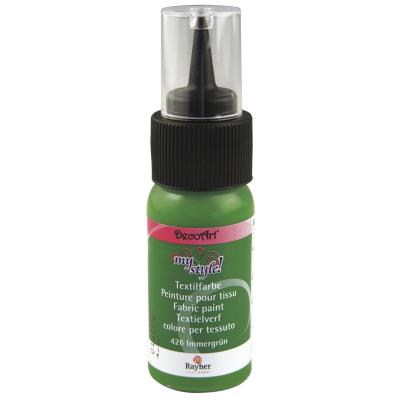Peinture pour tissu - Vert éternel - 29 ml