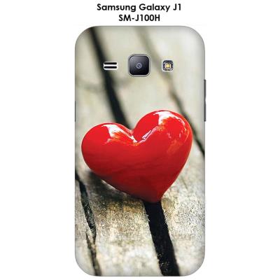 Coque Samsung Galaxy J1 - SM-J100H Cœur sur table