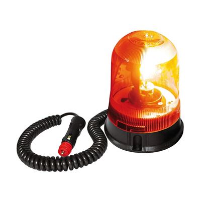 Gyrophare orange socle magnétique