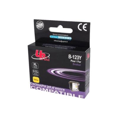 UPrint B-123Y - XL grootte - geel - inktcartridge (alternatief voor: Brother LC123Y, Brother LC125Y, Brother LC121Y)