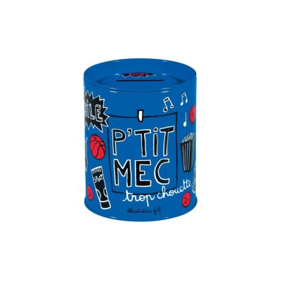 Tirelire PECULE Trop chouette bleu