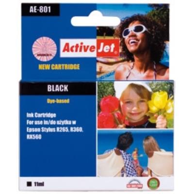Encre activejet ae-801 black 15 ml chip epson t0801 action expacjaep0108