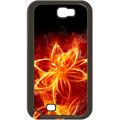 Coque samsung note 2 fleur en feu fire flowers