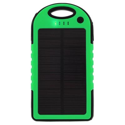 Chargeur de secours Solaire 5000 mAh Vert étanche