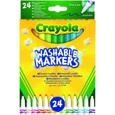 Crayola Washable Markers fineliner junior 24 pièces