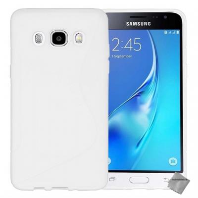 Housse etui coque pochette silicone gel fine pour Samsung Galaxy J7 (2016) - BLANC