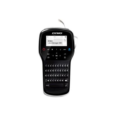 DYMO LabelMANAGER 280 - Étiqueteuse - Noir et blanc - transfert thermique - Rouleau (1,2 cm) - 180 dpi - jusqu'à 15 mm/sec - USB - outil de coupe