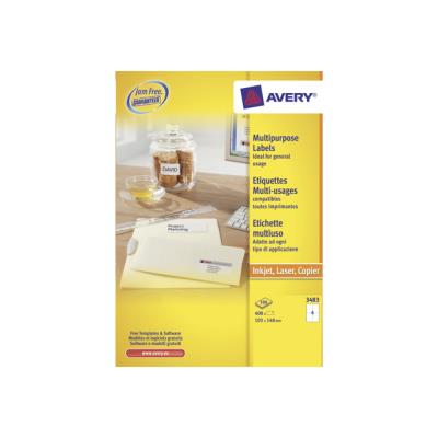 Avery Zweckform 3483 - etiketten voor meervoudige doeleinden - 400 etiket(ten)