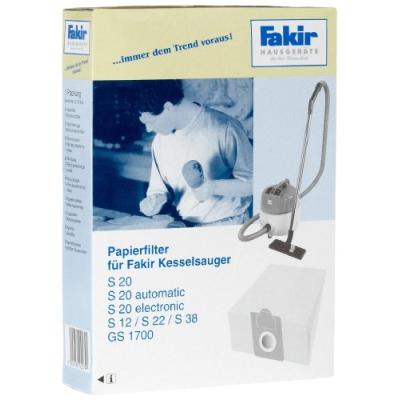 FAKIR - 3270805 - PROFESSIONAL S - 5 SACS FILTRE EN PAPIER - 20 L