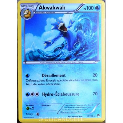 Acheter carte Pokémon 17/122 Akwakwak 100 PV XY - Rupture Turbo NEUF FR État correct - 16,00 € carte Pokémon 17/122 Akwakwak 100 PV XY - Rupture Turbo NEUF FR État correct - Pokémon reconditionné disponible sur Fnac