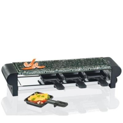 KÜCHENPROFI RACLETTE HOT STONE QUATTRO, FARBE: SCHWARZ