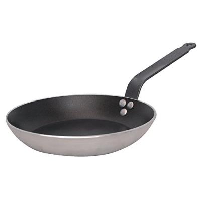 De buyer 8180.28 'choc' poêle ronde antiadhésive - queue feuillard rivetée - aluminium revêtu - diamètre 28 cm