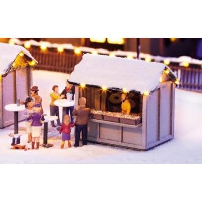 NOCH 1/87 HO : SET POUR MARCHÉ DE NOËL