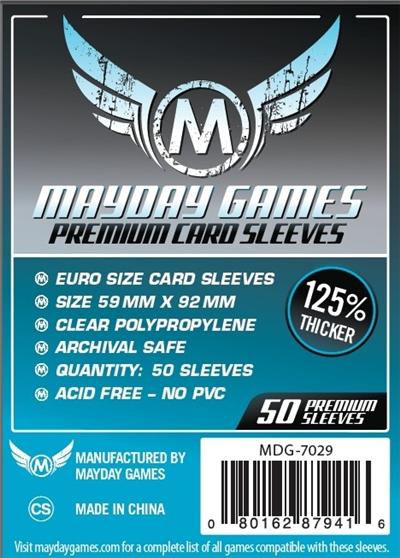 50 Protège Cartes Premium Standard US 59 X 92 MM