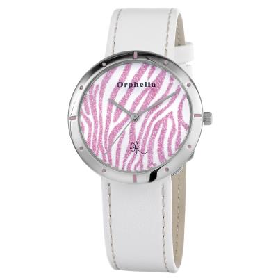 Montre Orphelia Zebra-122-1709-71 en Cuir Blanc