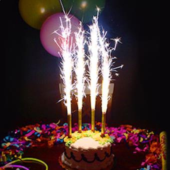 Coffret cadeau joyeux anniversaire de 2 articles: fontaine à bougie et  gâteau à bougie - AliExpress