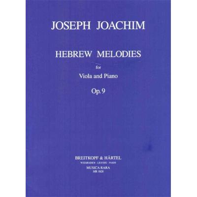 Partitions classique MUSICA RARA JOACHIM JOSEPH - HEBRAEISCHE MELODIEN OP. 9 - VIOLA, PIANO Alto