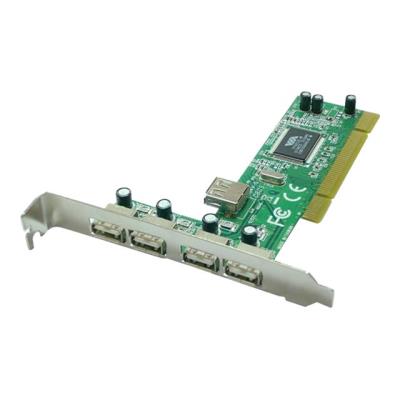 Lindy USB Card - 4+1 Port USB 2.0 - USB-adapter - 4 poorten