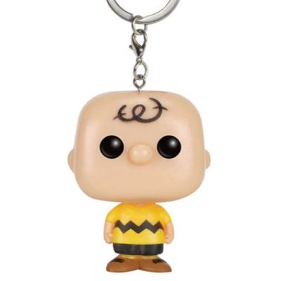 FUNKO Peanuts porte-cl&eacute;s Pocket POP! Vinyl Charlie Brown 4 cm 