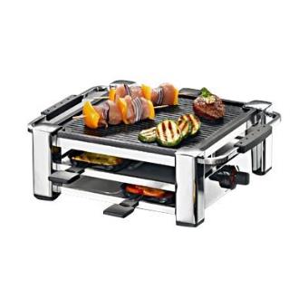 Rommelsbacher RCC 1000 Fashion - Raclette/grill - 1 kWatt - chrome - 1