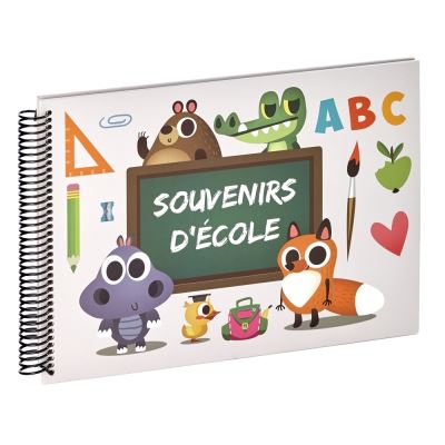 Album photo scolaire ABC Souvenirs d'école 32x24 cm, 50 pages, 346 x 245 x 25 mm - marque française