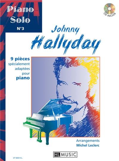 PIANO SOLO N°3 : JOHNNY HALLYDAY+CD