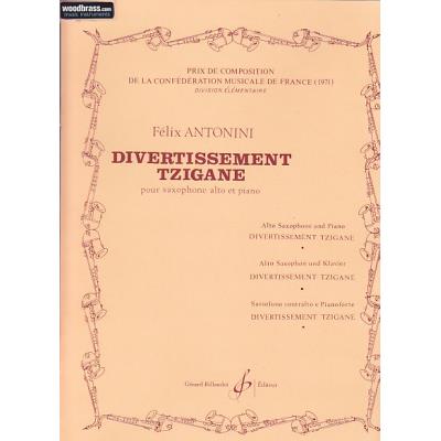 Partitions classique BILLAUDOT ANTONINI - DIVERTISSEMENT TZIGANE - SAXOPHONE Saxophone