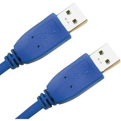 Rallonge usb 3.0 a mâle vers usb 3.0 a mâle bleue 2 m