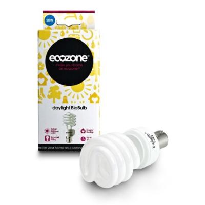 BIOBULB AMPOULE BASSE CONSOMMATION, BAIONNETTE B22 - ÉCONOMIE: 20W EQUIVALANT À UNE AMPOULE INCANDESCENTE 60W - 1530 LM - BLANC