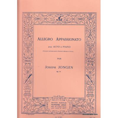 Partitions classique LEDUC JONGEN J. - ALLEGRO APPASSIONATO OP.73 - ALTO & PIANO Alto