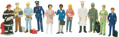 Set De 11 Personnages les Metiers