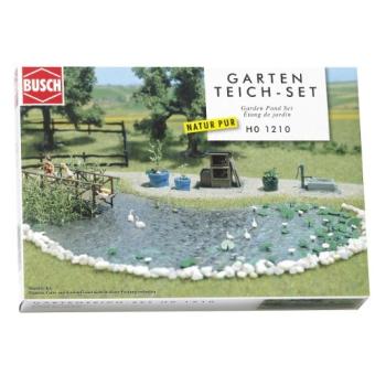HORNBY FRANCE - BUSCH - 1210 - CIRCUIT - TRAIN - SET BASSIN DE JARDIN - 1