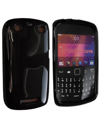 Housse Softygel noire glossy pour Blackberry Curve 9360 / 9370