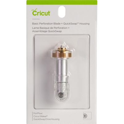 Cricut Perforation Blade (2.5mm Teeth / 0.5mm Gaps) + QuickSwap Housing for Maker Machines, Multicolore, unique