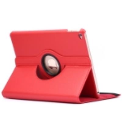 Ipad Air 2:Coque Housse Cuir (PU) Rouge Texture Litchi Rotation 360°