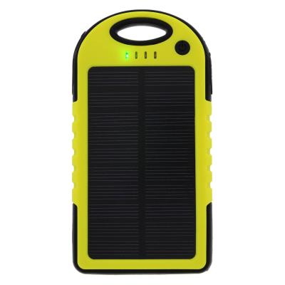 Chargeur Solaire Batterie de Secours 5000 mAh Mobiles et Smartphones - Jaune