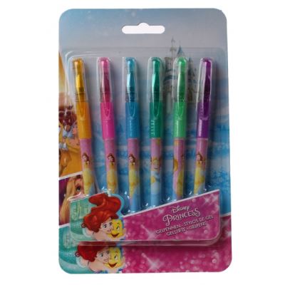 Slammer stylos gel princesse 6 pcs filles