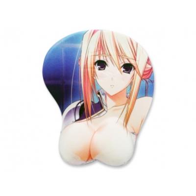 Tapis informatique ergonomique manga blonde vetue sexy tapis de souris relief sexy fun insolite informatique