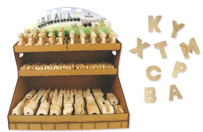 Lettre en bois - W