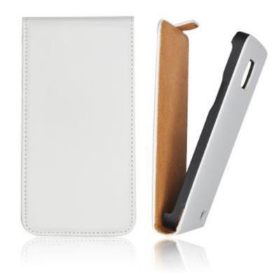Etui flip KF fermeture aimant pour Samsung Galaxy S5 -blanc