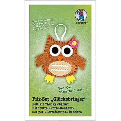 Ursus le kit feutrine porte-bonheur chouette, multicolore 39550010