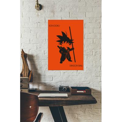 Cadre déco en plexiglas 29.7cm x 42cm épais. 3mm dragon ball son goku kid