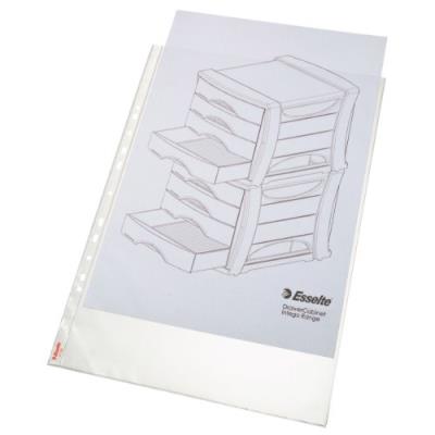 Esselte-leitz 47181 lot de 10 pochettes transparentes standard plus pour classeur a3