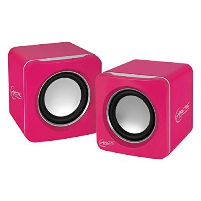 ARCTIC S111 BT (Rose) - Système audio mobile Bluetooth (V4.0) - 2 x 2 W RMS - Haut-parleurs - rechargeable - idéal pour déplacements