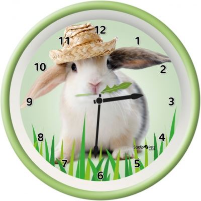 Horloge murale lapin 25cm