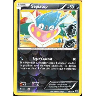 carte Pokémon 45/98 Sepiatop 50 PV - REVERSE XY - Origines Antiques NEUF FR État correct - Pokémon reconditionné disponible sur Fnac